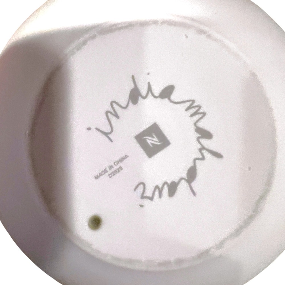 Nespresso Origin Double Wall Porcelain Mug India Mahdavi 13.2‎ Oz Cup White - Picture 5 of 5